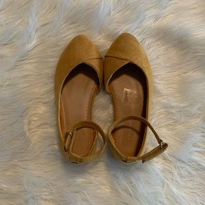 Faux Suede Toddler Ballet Flats